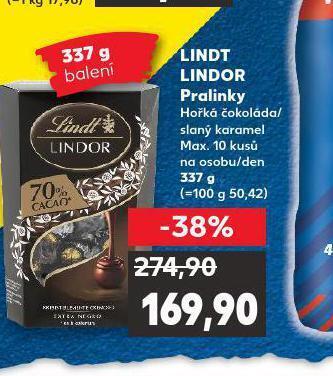 Kaufland Lindt lindor pralinky nabídka