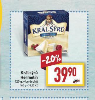 Billa Král sýrů hermelín nabídka