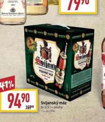 Billa Pivo svijanský máz nabídka