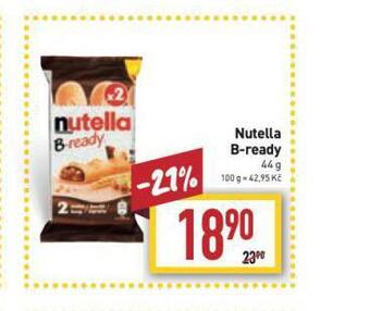 Billa Nutella b-ready nabídka