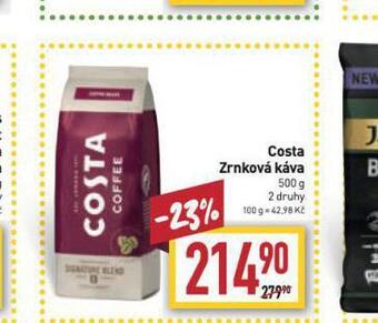 Billa Costa zrnková káva nabídka