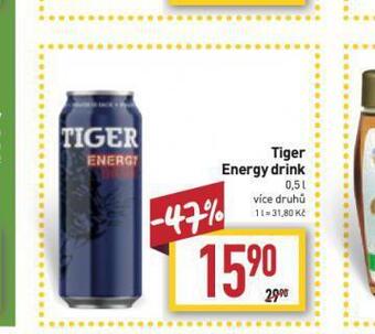 Billa Tiger energy drink nabídka