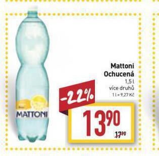 Billa Mattoni ochucená nabídka
