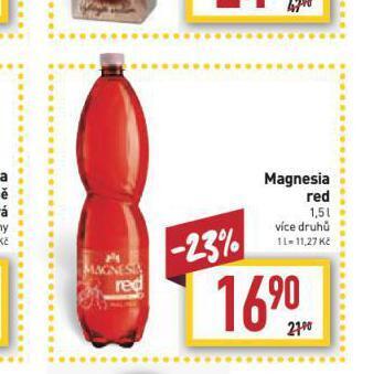 Billa Magnesia red nabídka