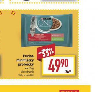 Billa Purina minifiletky pro kočky nabídka