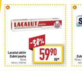 Billa Lacalut aktiv zubní pasta nabídka