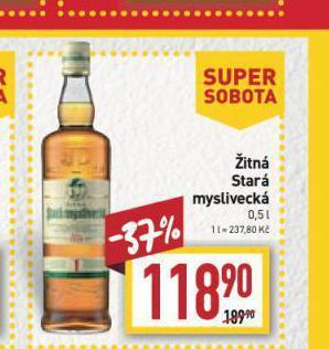 Billa Žitná stará myslivecká nabídka