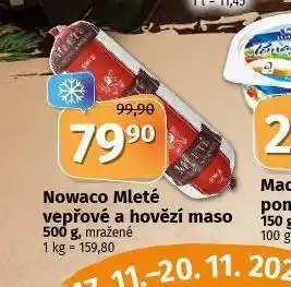 Coop Nowaco mleté vepřové a hovězí maso nabídka