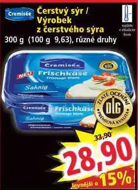 Norma Cremisée čerstvý sýr / výrobek z čerstvého sýra 300 g nabídka
