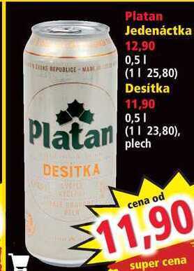 Norma Platan jedenáctka 0,5l nabídka