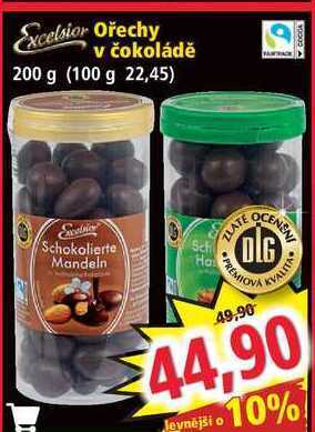Norma Excelsior ořechy v čokoládě 200 g nabídka