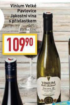 Billa Vinium velké pavlovice nabídka