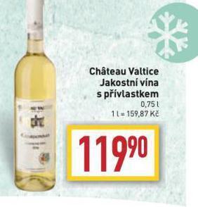 Billa Chateau valtice nabídka