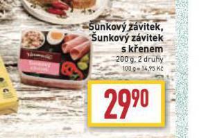 Šunkový závitek s křenem