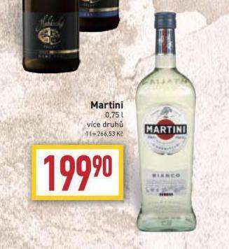 Billa Martini nabídka