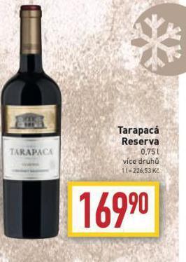 Billa Tarapacá reserva nabídka