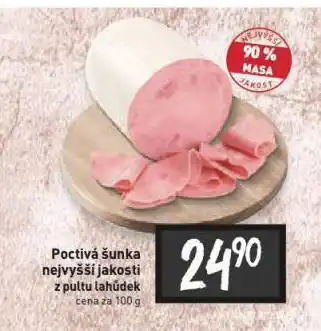 Billa Poctivá šunka nejvyšší jakosti nabídka