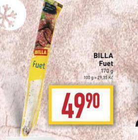 Billa Billa fuet nabídka