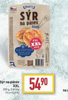 Billa Sýr na pánev xxl nabídka