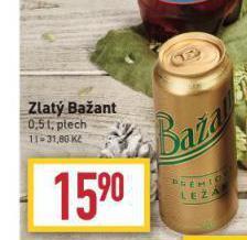 Billa Pivo zlatý bažant nabídka