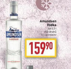 Billa Amundsen vodka nabídka