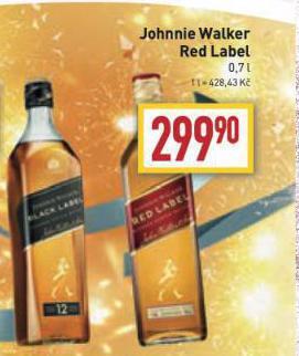 Billa Johnnie walker, red label nabídka