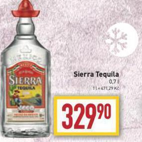 Billa Sierra tequila nabídka
