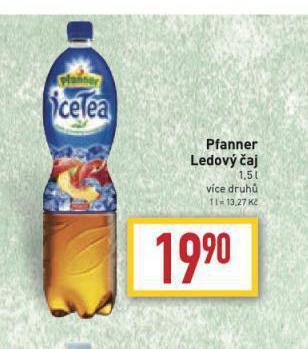Billa Pfanner ledový čaj nabídka