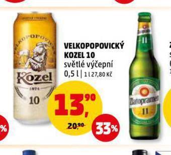 Penny Market Pivo velkopopovický kozel 10 nabídka
