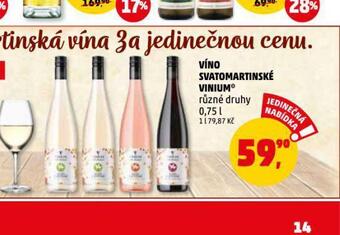 Penny Market Víno svatomartinské vinium nabídka