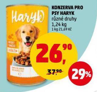 Penny Market Haryk konzerva pro psy nabídka