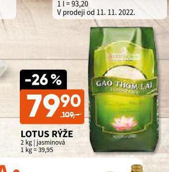 Terno Lotus rýže nabídka