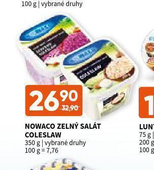 Terno Nowaco zelný salát nabídka