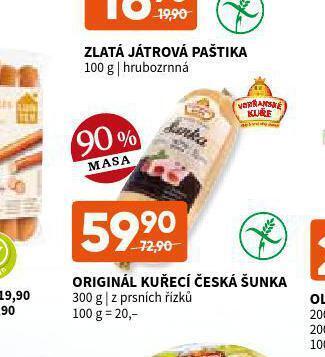 Terno Kuřecí česká šunka nabídka