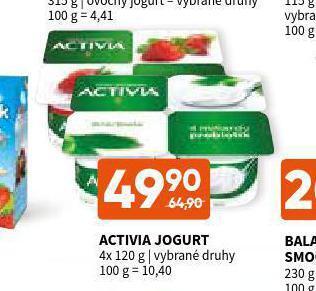 Terno Activia jogurt nabídka