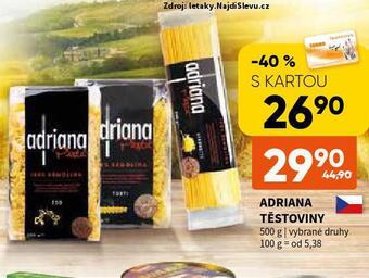 Terno Adriana těstoviny nabídka