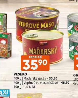 Terno Veseko maďarský guláš nabídka