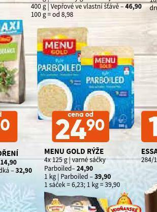 Terno Menu gold rýže nabídka