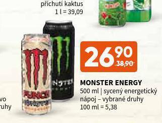 Terno Monster energy drink nabídka