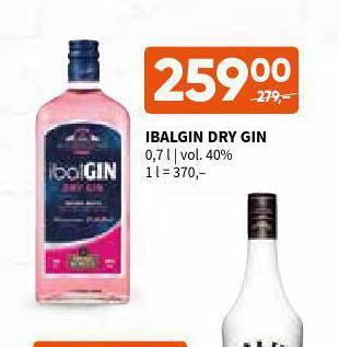 Terno Ibalgin dry gin nabídka