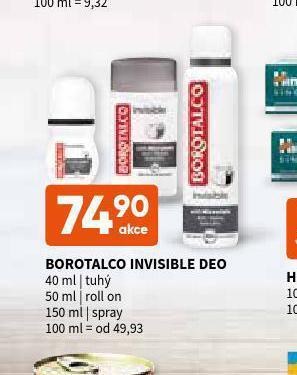 Terno Borotalco deodorant nabídka