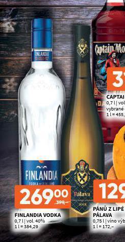 Terno Finlandia vodka nabídka
