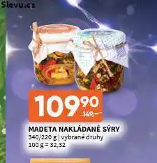 Terno Madeta nakládané sýry nabídka