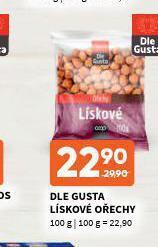 Terno Dle gusta lískové ořechy nabídka