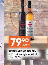 Terno Templářské sklepy nabídka