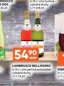 Terno Lambrusco bellissimo nabídka
