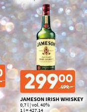 Terno Jameson irish whisky nabídka