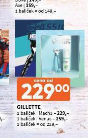Terno Gillette balíček nabídka