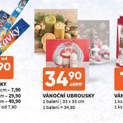 Terno Vánoční ubrousky nabídka
