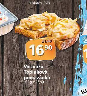 Coop Varmuža topinková pomazánka nabídka